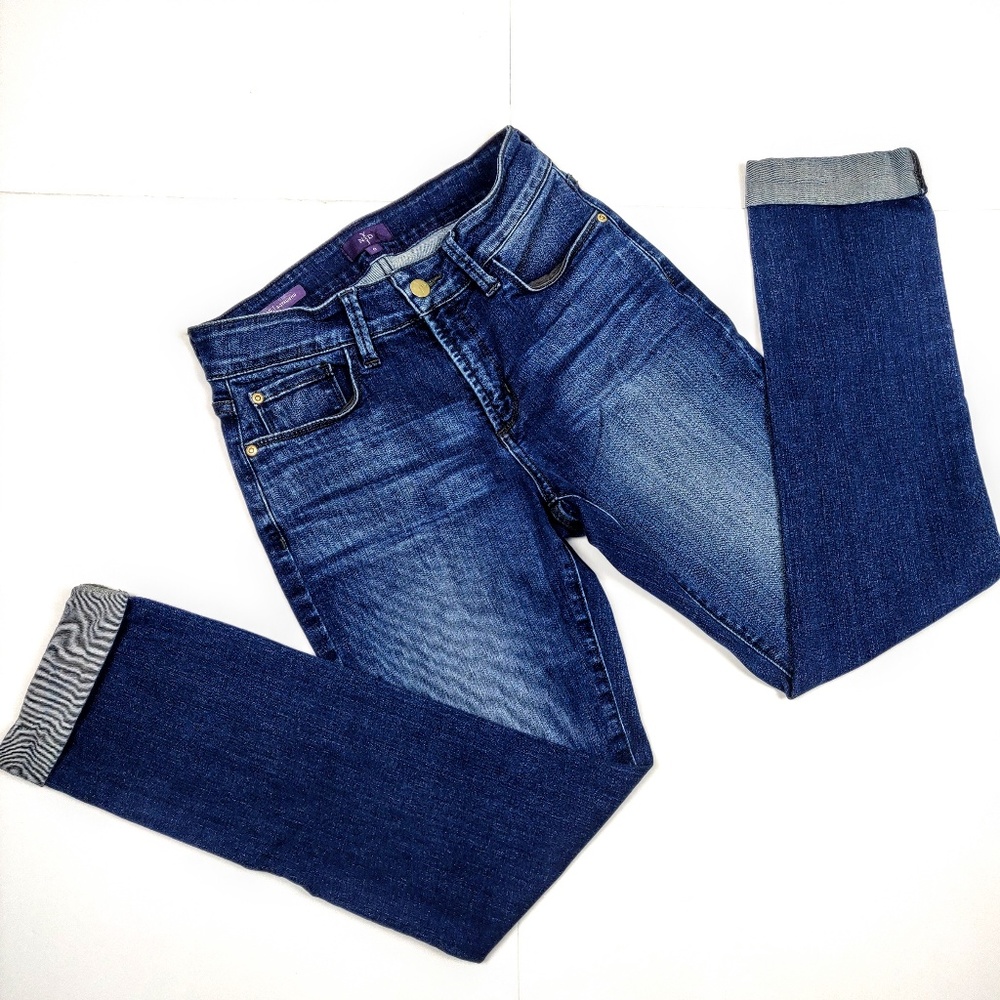 NYDJ Leanne Boyfriend Cuffed Jeans - Lift Tuck